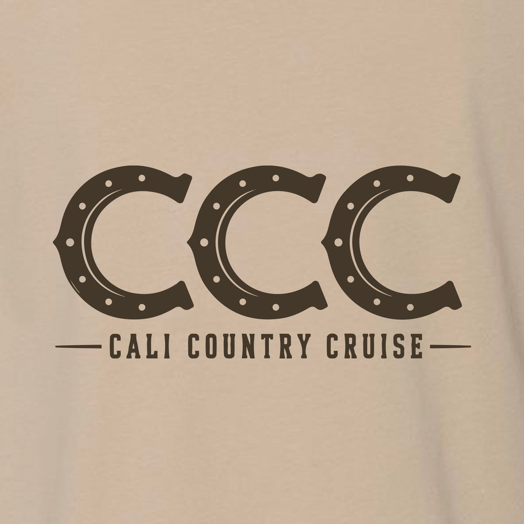 Cali-Country-Honky Tonk at Sea T-Shirt Tan Unisex