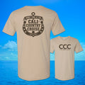 Cali-Country-Honky Tonk at Sea T-Shirt Tan Unisex