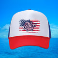 Cali Country - American Flag Foam Trucker Hat - Red White & Blue