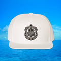 Cali Country- 6 Panel Anchor Patch Hat White/Brown/Black