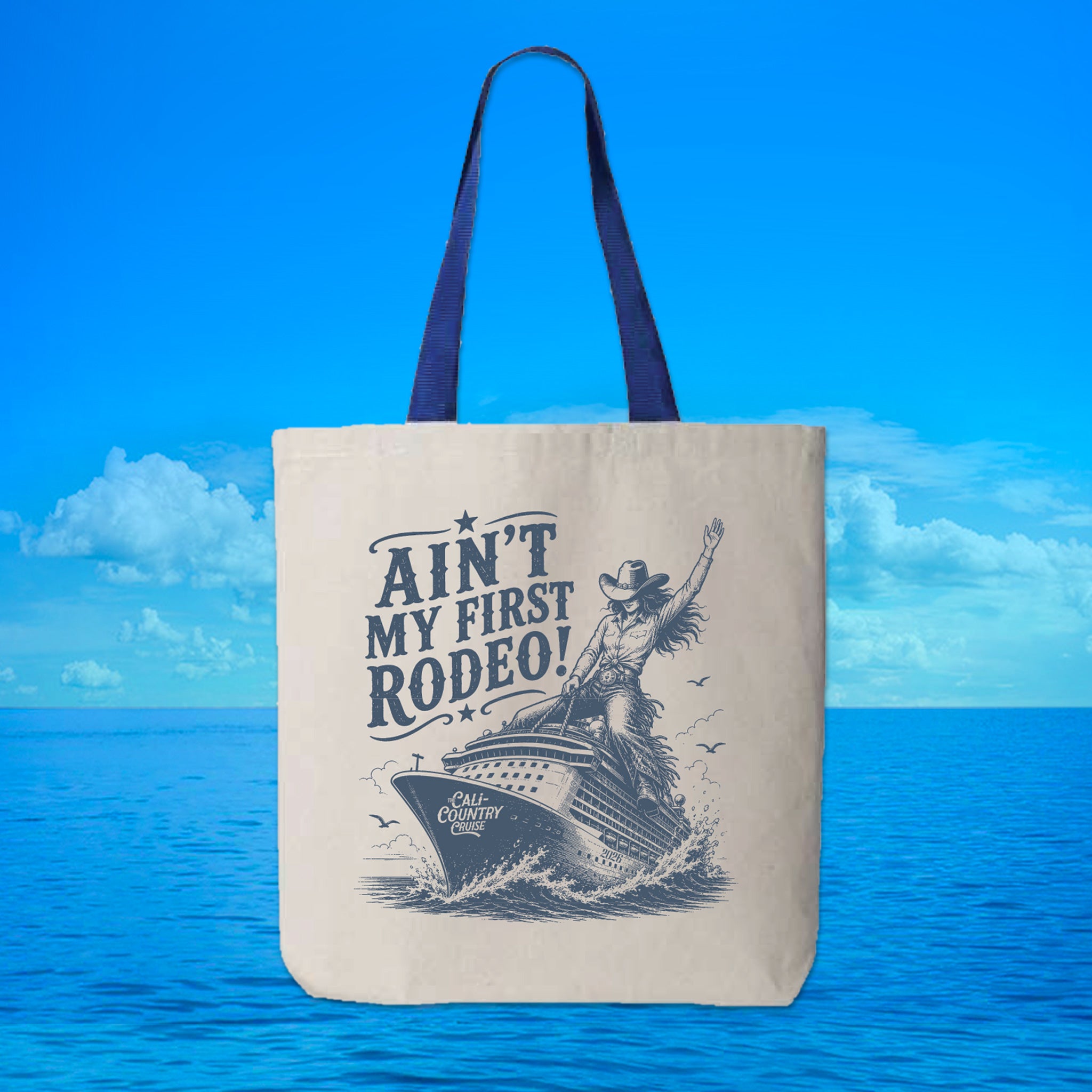Cali Country-Ain't my First Rodeo Canvas Tote bag